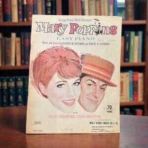 Vintage Mary Poppins Songbook 1960s, Disney Easy Piano Sheet Music